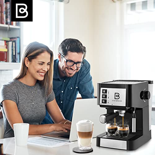 20 Bar Espresso Machine, Compact Espresso Maker with Milk Frother Wand, Professional Espresso Coffee Machine and Cappuccino Machine With 50 Oz Removable Water Tank for Cappuccino, Latte and Barista