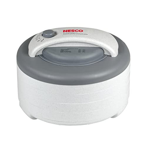 Nesco FD-61 Snackmaster Encore Food Dehydrator for Great Jerky and Snacks, 4 Trays, Gray