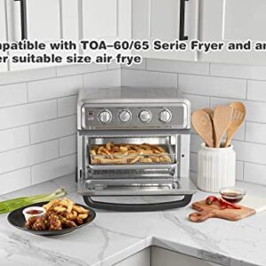 Air Fryer Basket, Compatible with Cuisinart TOA-60 Serie/TOA-65 Air Fryer, 304 Food-Grade Stainless Steel Wire Rack Cooling Racks For Cookies, Bread, Cakes, Oven Cooking