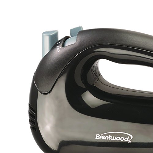 Brentwood HM-44 Lightweight 5-Speed Electric Hand Mixer, Black