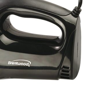 Brentwood HM-44 Lightweight 5-Speed Electric Hand Mixer, Black