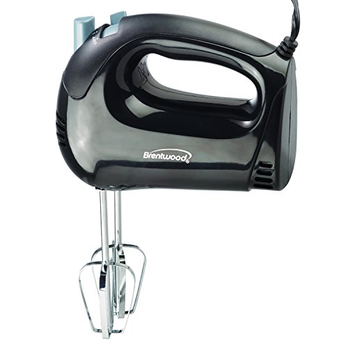 Brentwood HM-44 Lightweight 5-Speed Electric Hand Mixer, Black