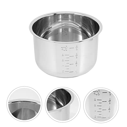 HANABASS Aroma Rice Cooker Rice Cooker Inner Pot Rice Cooker Liner Stainless Steel Double Bottom Power Pressure Cooker Inner Pot Rice Cooker 10 Cup