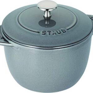 Staub 40509-703 La Cocotte de Gohan, Gray, M, 6.3 inches (16 cm), Rice Cooker, 2 Cups, Cast Enameled Pot, Induction Compatible, Rice Cooker, La Cocotte de Gohan