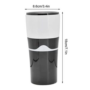 Portable Coffee Maker,K Cup Coffee Machine, Single Serve Drip Coffee Maker,360 Degree Side Leakage Prevention, Manual Drip Coffee Maker for Travel Camping Office Home Use(Black and white)