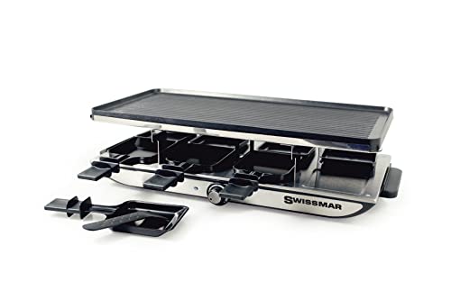 Swissmar Geneva 8-Person Stainless Steel Raclette