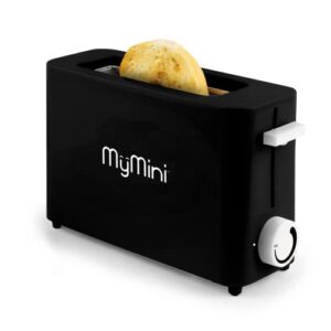 nostalgia mymini™ single slice toaster - extra wide slot - with crumb tray - 500 watts