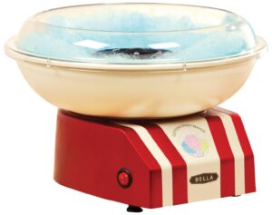 bella 13572 cotton candy maker, red and white