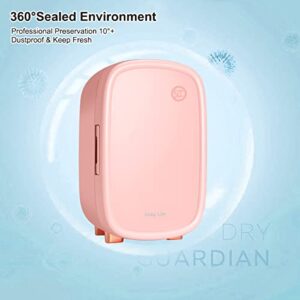 Cosy Life Skincare Fridge 12 Liter, Beauty Fridge for Comestic storage 10°C/50°F + Intelligent Constant Temperature Control Mini Fridge, Pink Cosmetics Refrigerator Compact Fridge for Makeup Lipstick