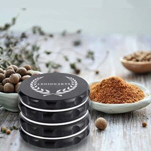 LEGIONARYS Spice & Herb Manual Grinder 2.4” – Durable and Easy Grip Herb Grinder