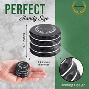 LEGIONARYS Spice & Herb Manual Grinder 2.4” – Durable and Easy Grip Herb Grinder