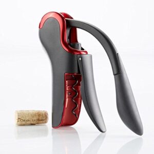 connoisseur's compact wine opener with built-in foil cutter