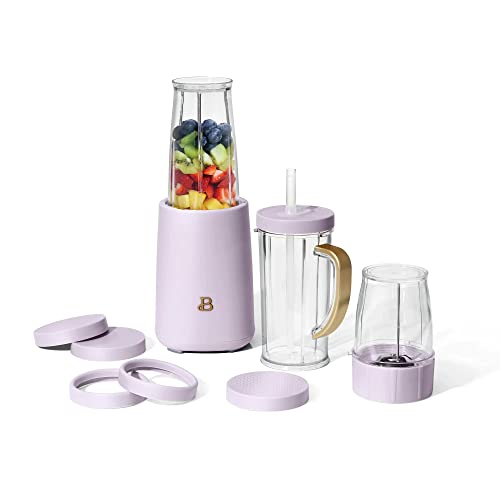 Beautiful Personal Blender, 12 Piece Set by Drew Barrymore (Lavender)