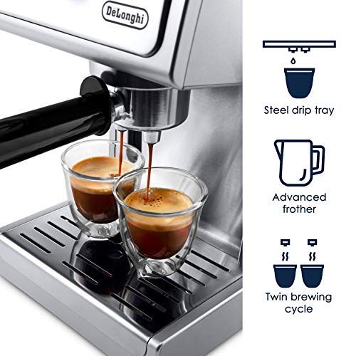 De'Longhi ECP3620 15 Bar Espresso Cappuccino Machine, Silver