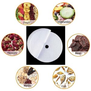 16 Pack Round Silicone Dehydrator Sheets, 13 Inch Non-stick Round Dehydrator Mesh, Silicone Steamer Liners, Fruit Dehydrator Mats for Drying Fruit, Making Beef Jerky, Steaming Food