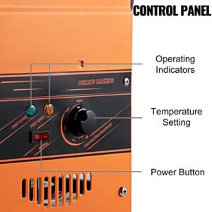 VEVOR Manual Tea Cup Sealer Machine, 300-500 Cup/h Manual Boba Tea Sealer Machine, Orange, 90/95mm Cup Diameter Cup Sealing Machine with Heating Technology for Bubble Milk Tea