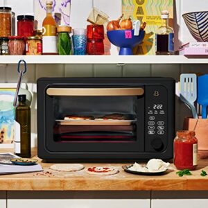 Beautiful 6 Slice Touchscreen Air Fryer Toaster Oven,by Drew Barrymore (Black Sesame)