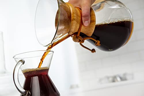 Chemex Pour-Over Glass Coffeemaker - Hand Blown Series - 3-Cup - Exclusive Packaging