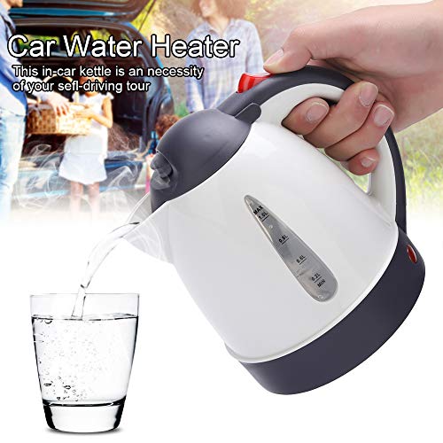 Car Electric Kettle, Portable 1000ml 12V Travel Car Truck Kettle Water Heater Bottle for Tea Coffee Making Car Electric Kettle Suitable for self-driving tour