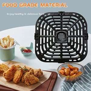 Air Fryer Grill Pan for Instants Vortex 2QT Mini Air Fryer Oven, Premium Air Fryer Grill Crisper Plate, Air Fryer Grate Grid with Rubber Tabs for Instants 2QT Air Fryer, Nonstick, Dishwasher Safe