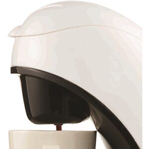 Brentwood TS-112W Coffee Maker with Ceramic Mug, Single Serve, White