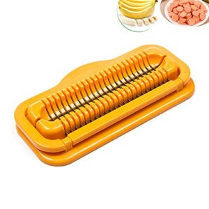 Slicer Hot Dog Cutter, Sausage slicer Stainless steel wire multi-purpose slicer Ham and banana slicer manual cutting machine