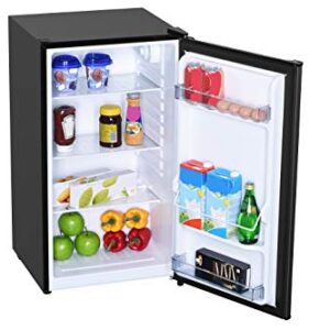 Danby DAR032B1SLM 3.2 Cu.Ft. Mini Fridge In Stainless Look - Free-Standing All Fridge For Bedroom, Living Room, Kitchen, Dorm