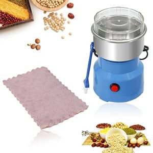 hyddnice 4 blades electric spice grinder 10s rapid speed spice herb mill for spice, seasonings, seeds, cereals