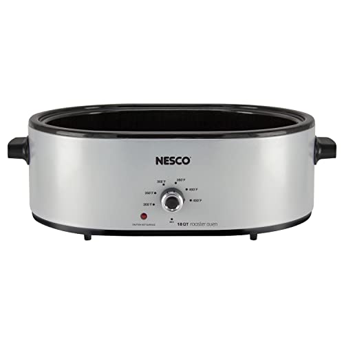 Nesco MWR18-47 Electric Roaster, standard, Silver