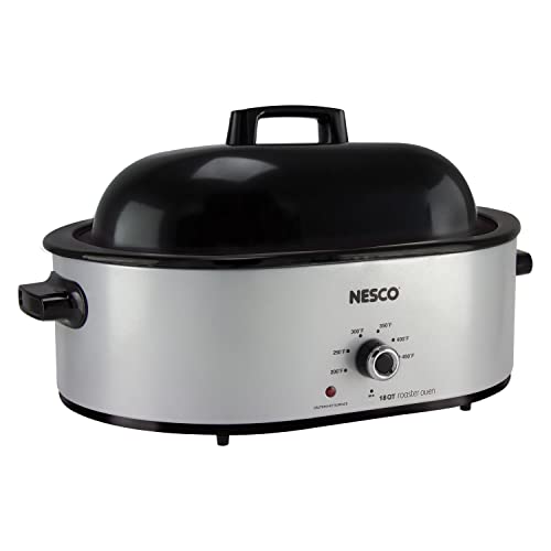 Nesco MWR18-47 Electric Roaster, standard, Silver