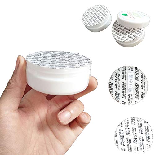 NANSHINE 500pcs Pressure Activated Seals Cap Liners Red 24mm/ 0.94" Foam Sealing inserts for Glass & Plastic Jar Bottles Containers No Induction Sealer Needed