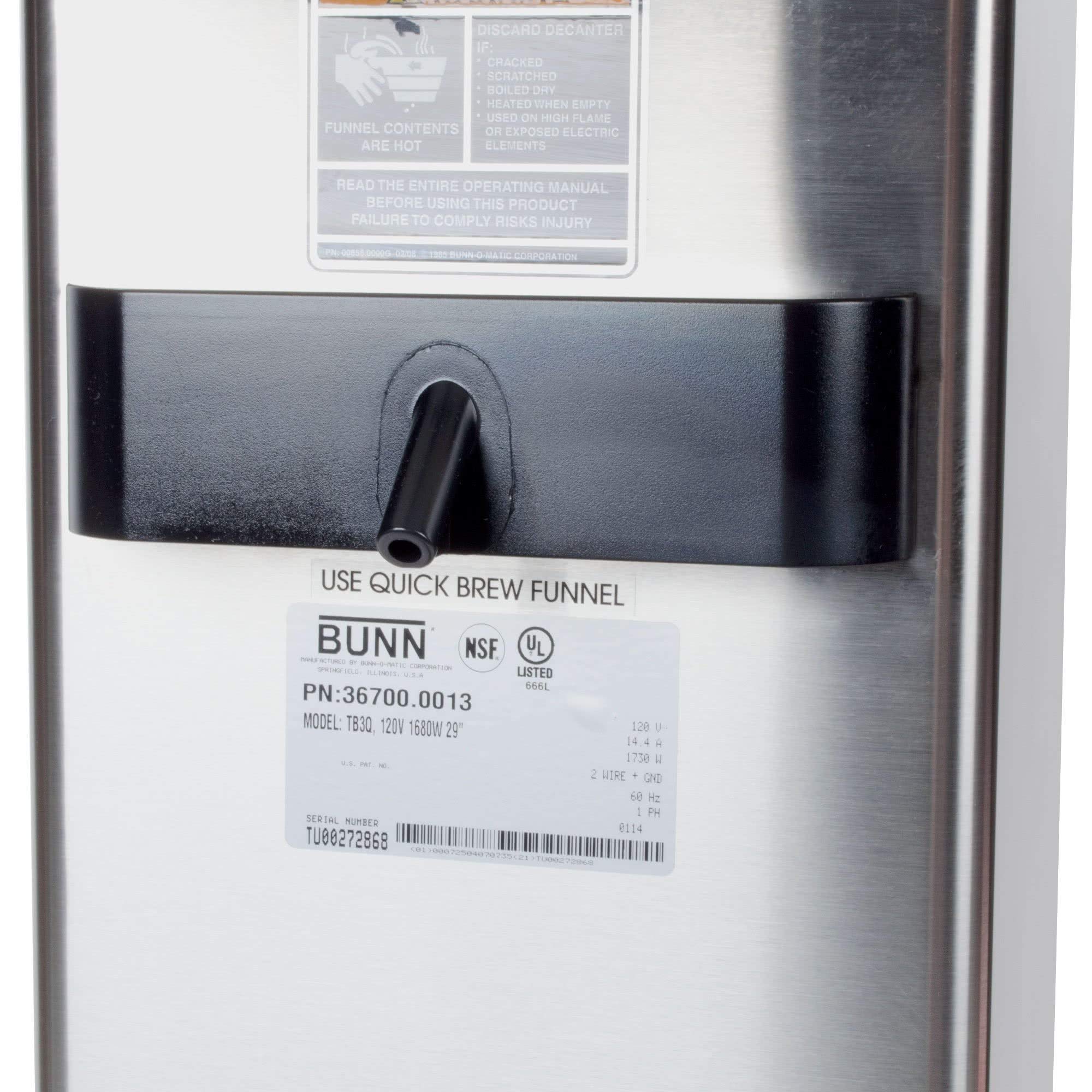 BUNN TB3Q 3-Gallon Iced Tea Brewer