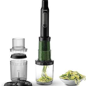 Philips ProMix Viva Collection Handblender, 300W Blending Power, SpeedTouch, On-the-Go Tumbler, Black & Stainless Steel, (HR2629/91)