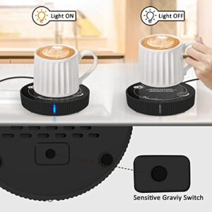 Coffee Mug Warmer, Mug Warmer for Desk with Gravity Switch Suitable for Home and Office Use, Cup Warmer for Coffee, Milk and Tea, Gift, Candle Warmer