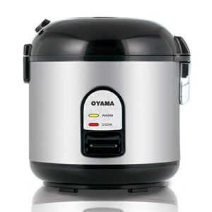 oyama cfs-f10b 5 cup rice cooker, stainless black