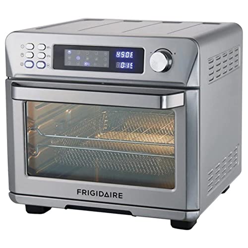 Frigidaire EAFO111-SS Air Fryer Oven, Digital, 26 Quart 10-in-1 Countertop Toaster Oven & Air Fryer Combo - Grill, Rotisserie, Dehydrator, Pizza Oven, & More, Stainless Steel