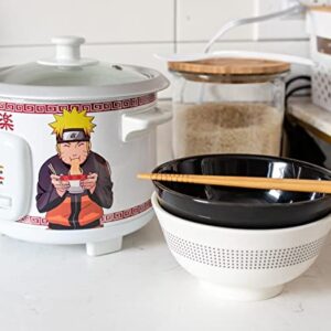 Naruto Shippuden Ichiraku Ramen Automatic Rice Cooker & Warmer | Food Steamer for White and Brown Rice, Quinoa | Anime Manga Gifts and Collectibles | Holds 24 Ounces