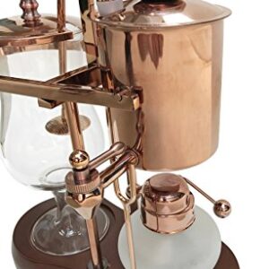 Nispira Vintage Belgian Belgium Luxury Royal Family Balance Syphon Siphon Coffee Maker Copper Color, 1 set