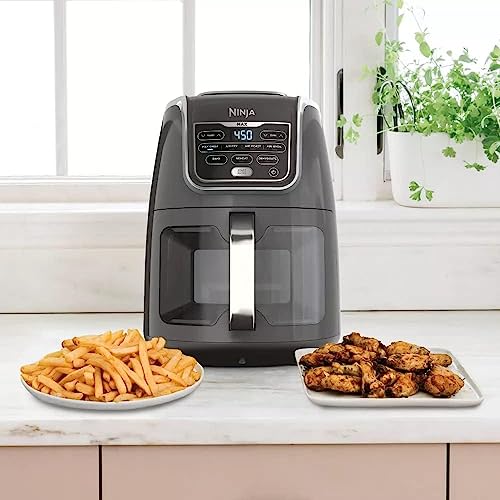 Ninja AF171 Max XL 7 Function Air Fryer, 5.5qt, EzView Window (Renewed) Bundle with 2 YR CPS Enhanced Protection Pack