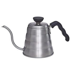 hario v60 "buono" gooseneck coffee kettle, 700ml, stainless steel, silver