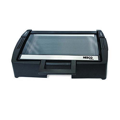 Nesco American Harvest GRG-1000 Electric Grill, 17" x 14", Black