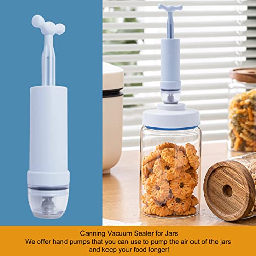 Jar Vacuum Sealer and Accessory Hose Kit Compatible with Foodsaver Vacuum Sealer, Vacuum Sealer for Jars Attachment Vacuum Sealer for Wide Mouth & Regular Mouth Jars