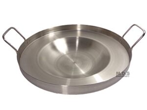16" inch comal stainless steel concave frying gas stove outdoors heavy duty acero