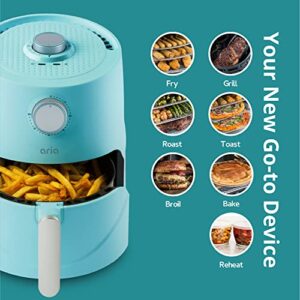 Aria Teflon-Free 3 Qt. Premium Ceramic Air Fryer with Recipe Book, Seafoam Teal