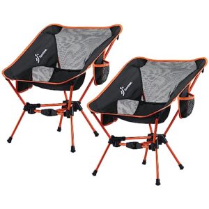 sportneer lightweight portable folding camping chair, beach camp chairs for adults foldable compact backpacking chair outdoor collapsible chair for camping hiking lawn picnic outside travel