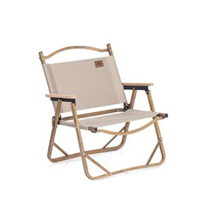 naturehike mw02 foldable chair - outdoor furniture kermit aluminum portable folding chair great for camping picnic park (khaki, regular)