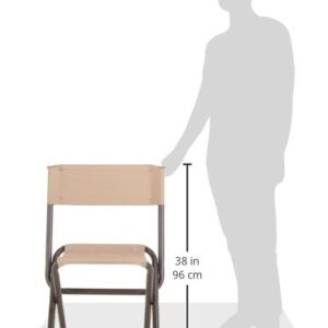 Coleman Folding Camp Chair | Woodsman II Portable Outdoor Chair, 17" x 17.5"