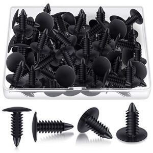 100 pieces patio strapping rivets fasteners 3/4" length medium multi gauge rivet for patio lawn chair webbing repair strap for outdoor furniture lounge 1/4 inch hole (black)