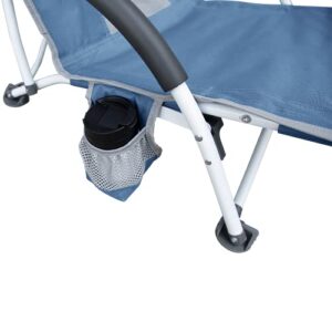 E-Z UP Low Sling Outdoor Folding Chair, Slate Blue
