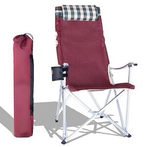 poshlr beach chairs for adults, beach chair aluminum heavy duty, folding lawn and camping chairs set with carry bag